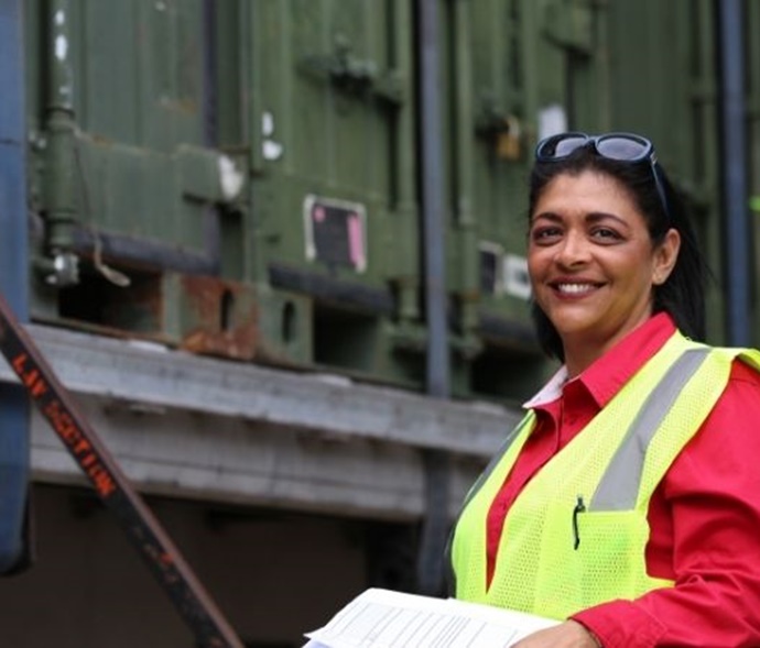worker at container yard