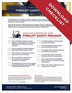 Download PDF - Forklift Safety Checklist