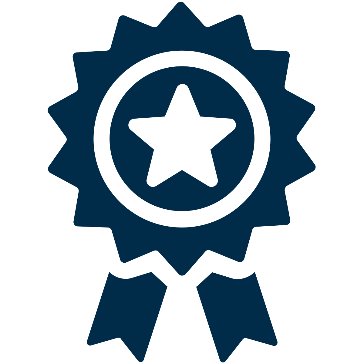 Blue ribbon icon